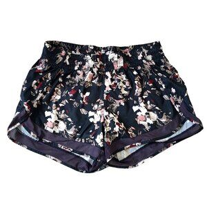 Athleta Shorts Women's S Patterned Pull On Elastic Waist Lined Workout Running